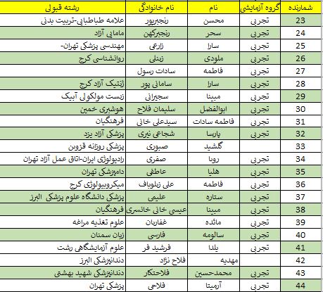 تجربی